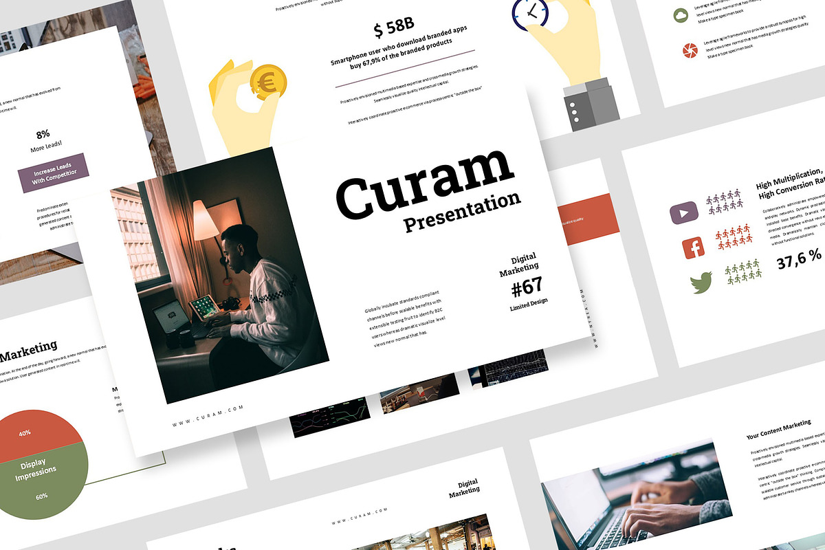 Curam : Digital Kit Powerpoint, a Presentation Template by Punkl Camp (Photo 1 of 9)