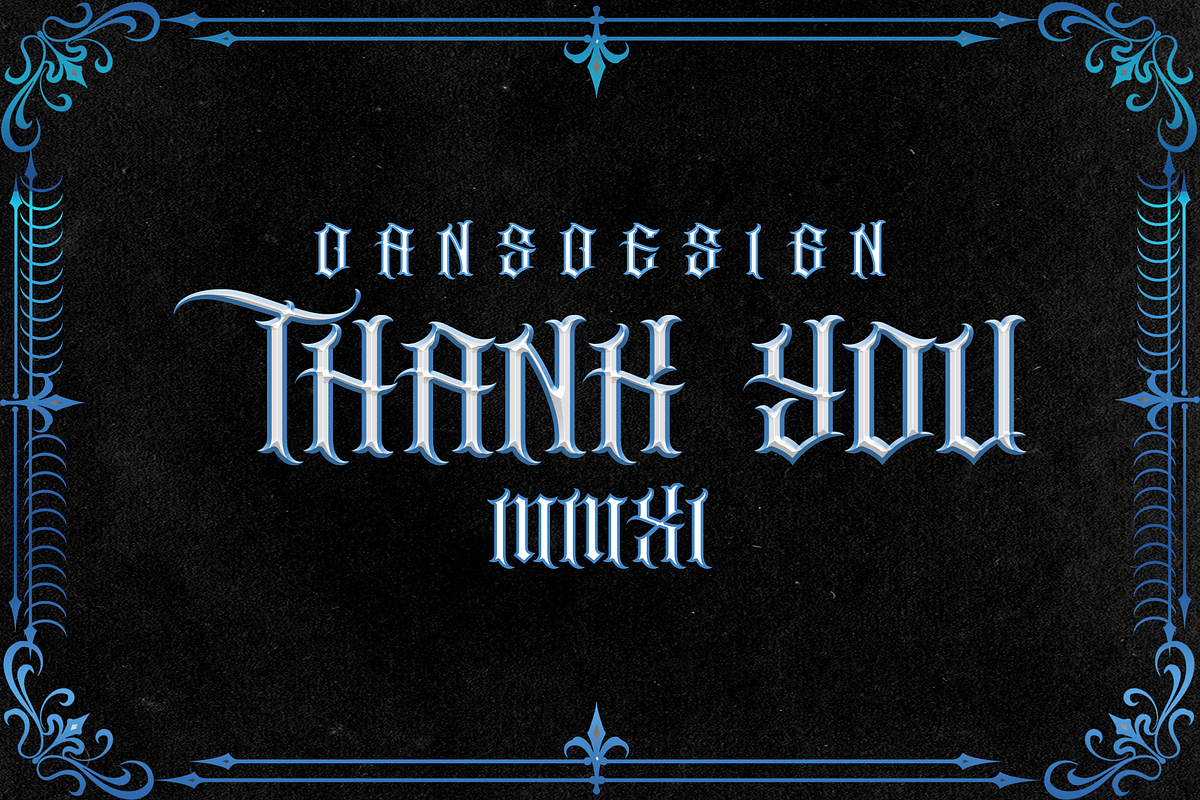 GRACIASO presale, a Blackletter Font by dansdesign (Photo 9 of 9)