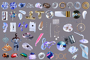 3D Glass & Chrome Collage Pack, an Object Graphic by Anzhelika (Thumbnail 4 of 10)