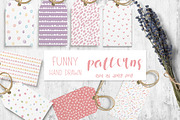 Colorful funny seamless patterns, a Pattern Graphic by Cozy pattern shop (Thumbnail 1 of 7)