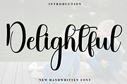 Delightful, a Handwritten Font by InermediaSTUDIO (Thumbnail 1 of 8)