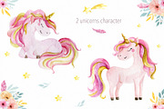 Watercolor Unicorn collection., a Graphic by Irene_Boiko_ART (Thumbnail 2 of 11)