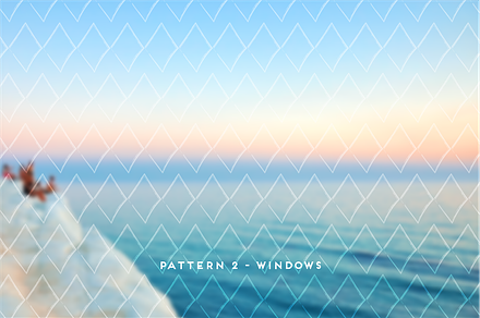 6 handdrawn photo overlay patterns