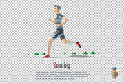 Vector running man, a Healthcare Illustration by lemonoff (Thumbnail 2 of 2)