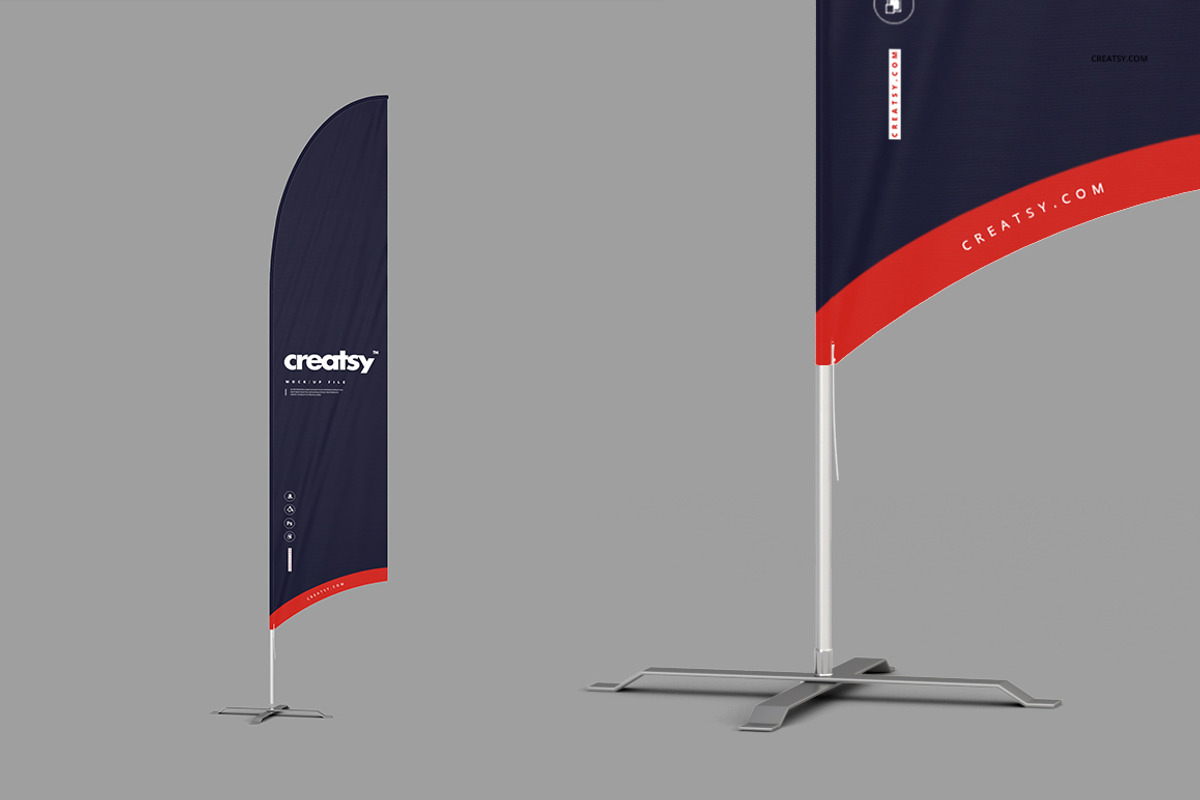 Outdoor Flags Mockup Set, an Object Graphic by creatsy2 (Photo 10 of 15)