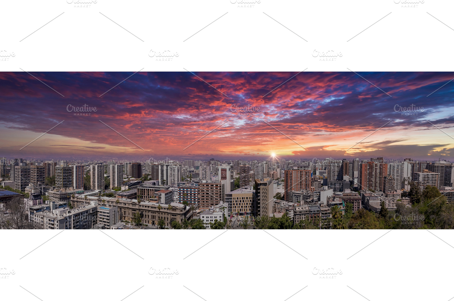 Santiago de Chile panoramic center, an Architecture Photo by Web Engine Design