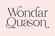Wondar Quason Classic Serif Typeface, a Serif Font by Maulana Creative (Thumbnail 1 of 10)