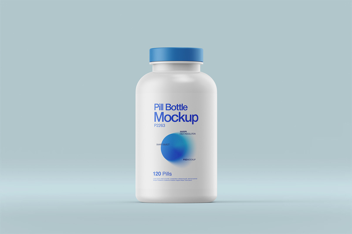 Pill Bottle and Box Packaging Mockup, a Packaging Mockup by Ram Studio LLC (Photo 6 of 13)