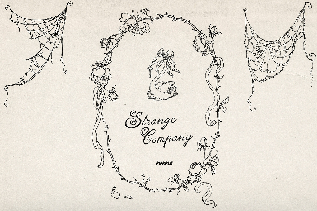 Strange Company Halloween Line Art, a Decorative Illustration by Purple (Photo 9 of 14)