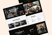 Barber Shop Landing Page, a Landing Page Template by RPWDS (Thumbnail 2 of 3)