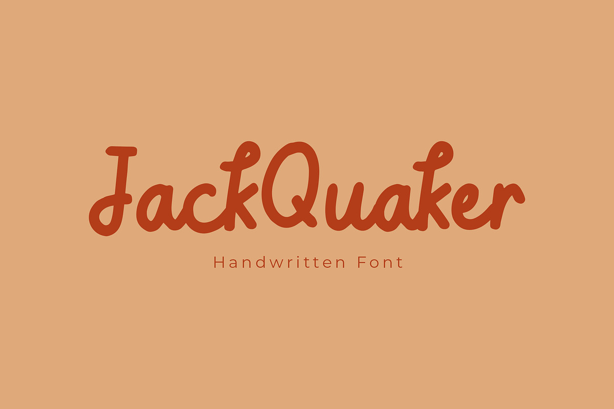 Jack Quaker Handwriting Font, a Handwritten Font by NTC Graphic (Photo 1 of 8)