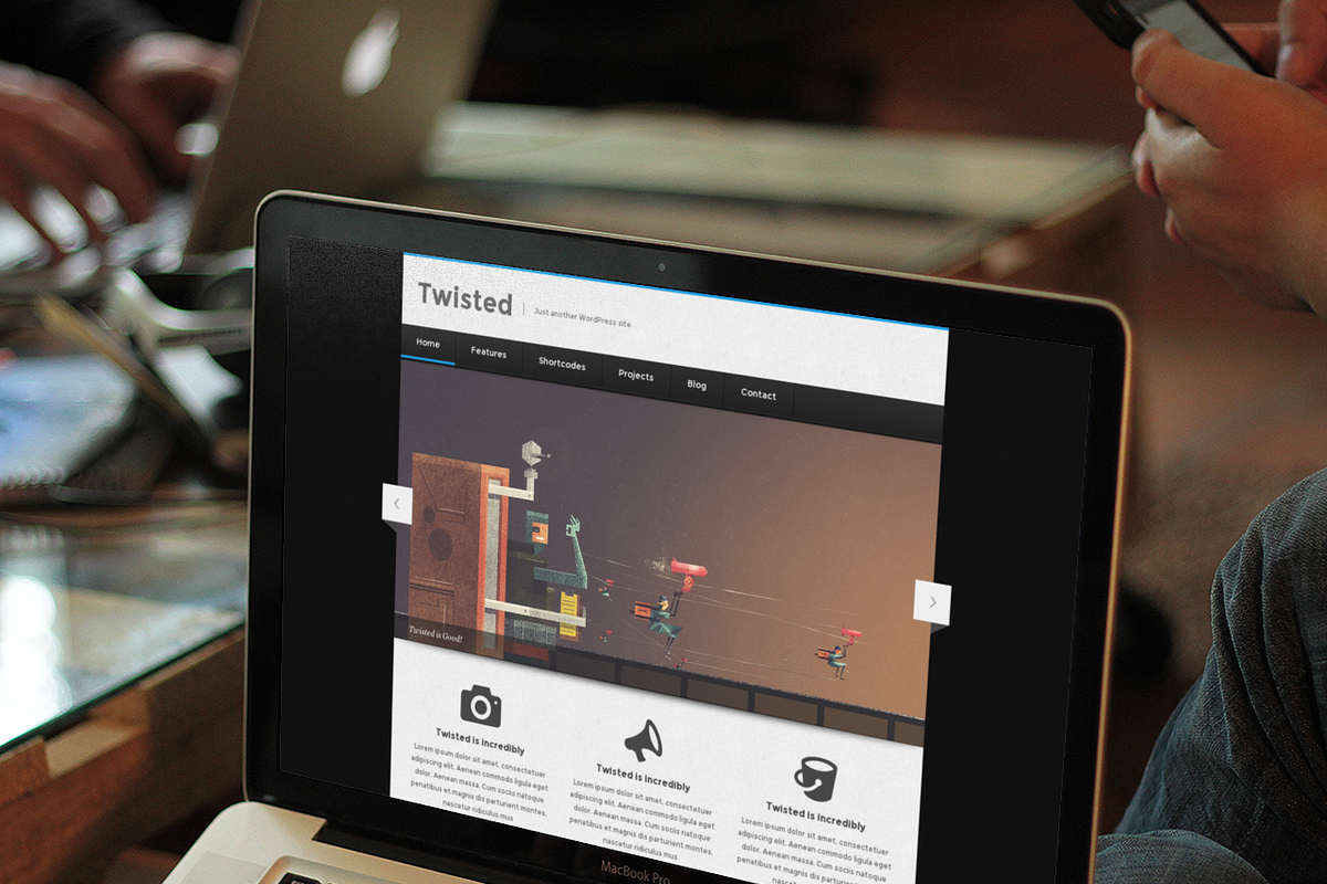 New Twisted - Portfolio Theme, a WordPress Template by SnailArt (Photo 2 of 4)