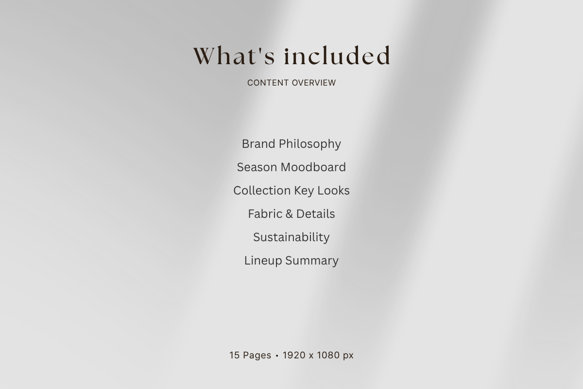 Fashion Lookbook Presentation, a Presentation Template by batang (Photo 3 of 4)