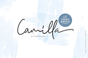 Camilla - Signature Script (6 Fonts), a Script Font by Sarid Ezra (Thumbnail 1 of 9)