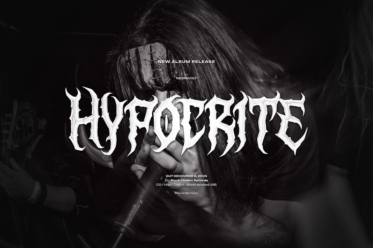 Lord Eratgon | Death Metal Font, a Blackletter Font by Denustudios (Photo 3 of 12)