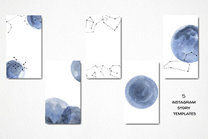 Celestial Instagram Puzzle Template