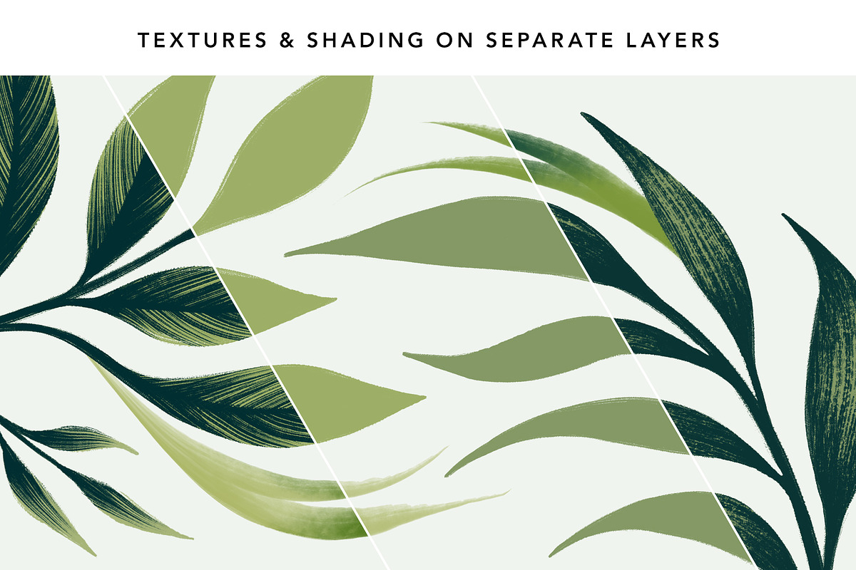 Greenery Foliage & layouts, an Invitation Template by Andrea Muller (Photo 6 of 7)