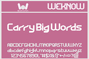Elephant Font, a Font by weknow (Thumbnail 2 of 8)