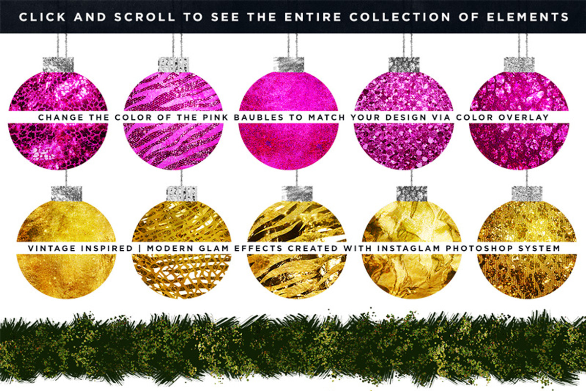 Hand Drawn Christmas: Vintage + Glam, a Decorative Illustration by Creators Couture (Photo 4 of 5)