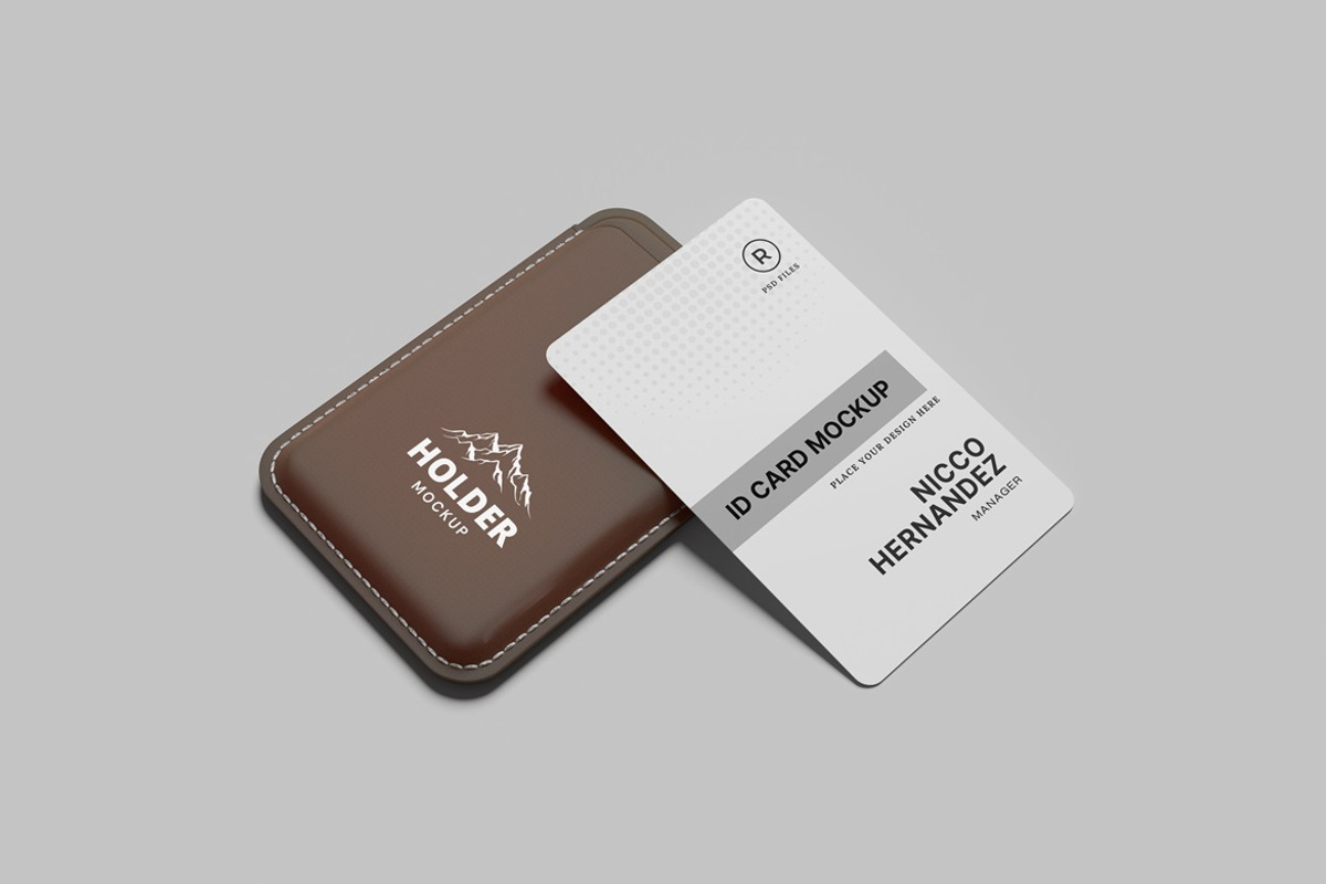 ID Card Holder Mockup, a Merchandise Mockup by AndikaGraphic (Photo 5 of 6)