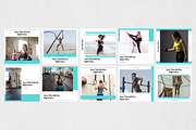 Fitness Instagram Posts, a Social Media Template by Social Corner Graphics (Thumbnail 8 of 8)