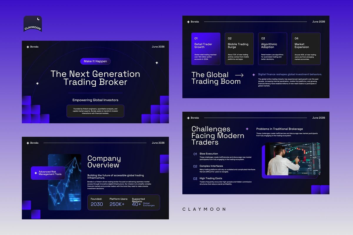 Next-Generation Fintech Pitch Deck, a Presentation Template by Claymoon Lab (Photo 3 of 7)