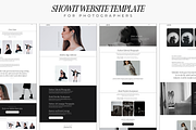 Showit Photographer Website Template, a Landing Page Template by Blush Created (Thumbnail 1 of 11)