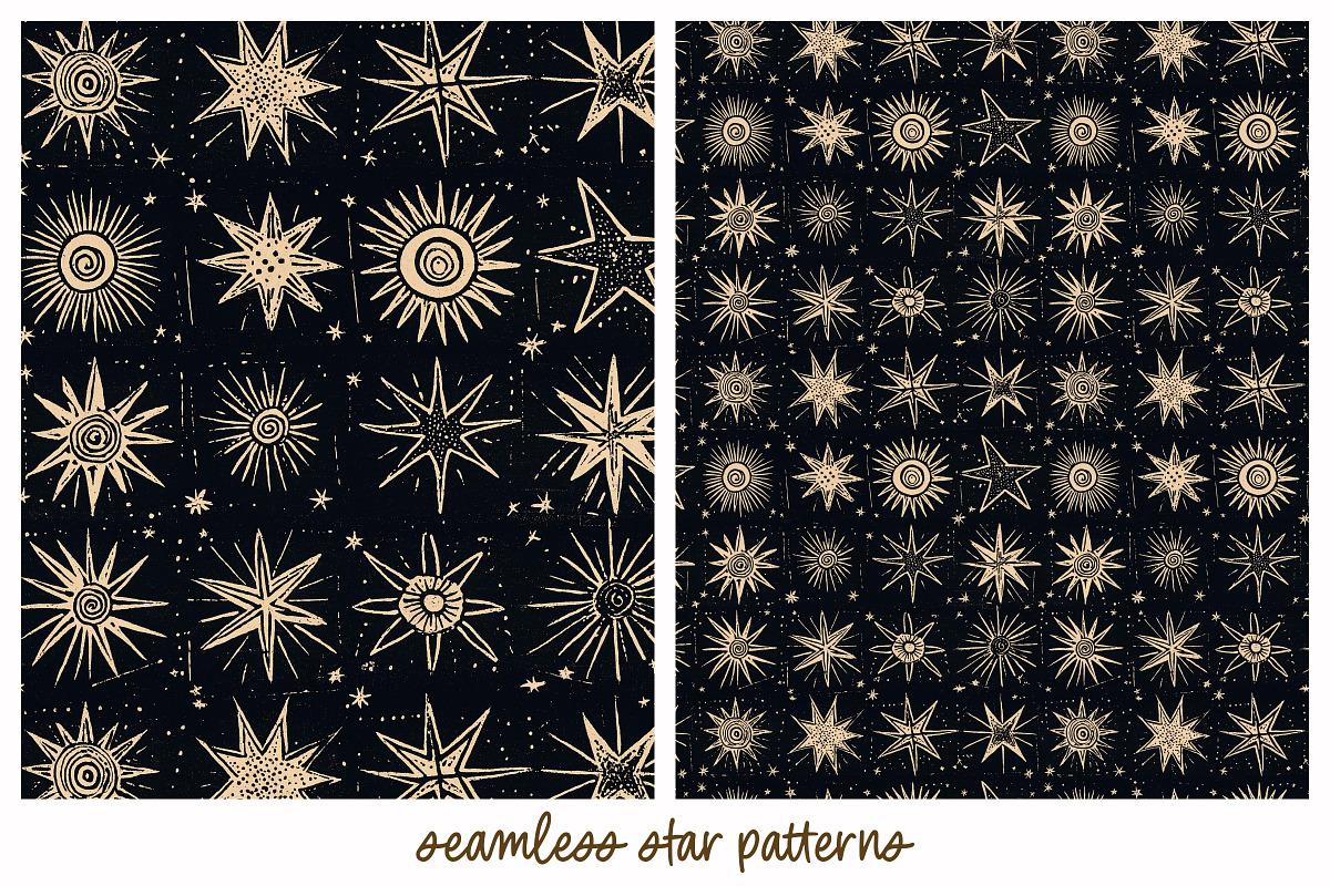 8 Seamless Star Patterns, a Pattern Graphic by DesignRocket (Photo 3 of 9)