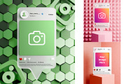 Instagram Style Mockup, a Books & Magazine Mockup by samsulpassive (Thumbnail 2 of 3)