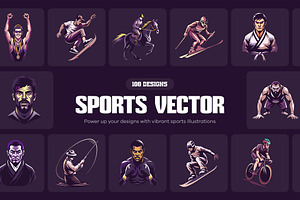 Sports vector Illustration Set, a Sport Illustration by Brickclay
