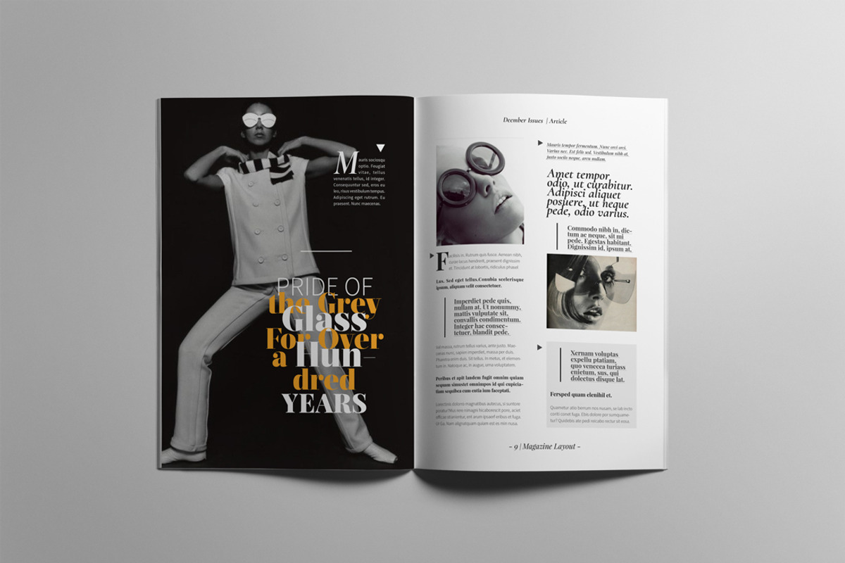 The Best Magazine Layout Design, a Magazine Template by Swayang (Photo 4 of 18)