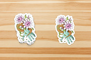 Zombie Hand with Angry Daisy Flowers, an Object Illustration by Judsart (Thumbnail 3 of 3)