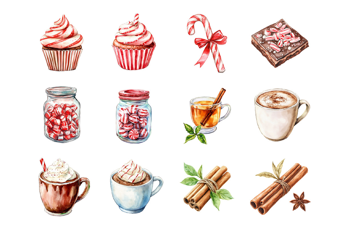Peppermint Spice Clipart, an Illustration by Design Market (Photo 2 of 3)