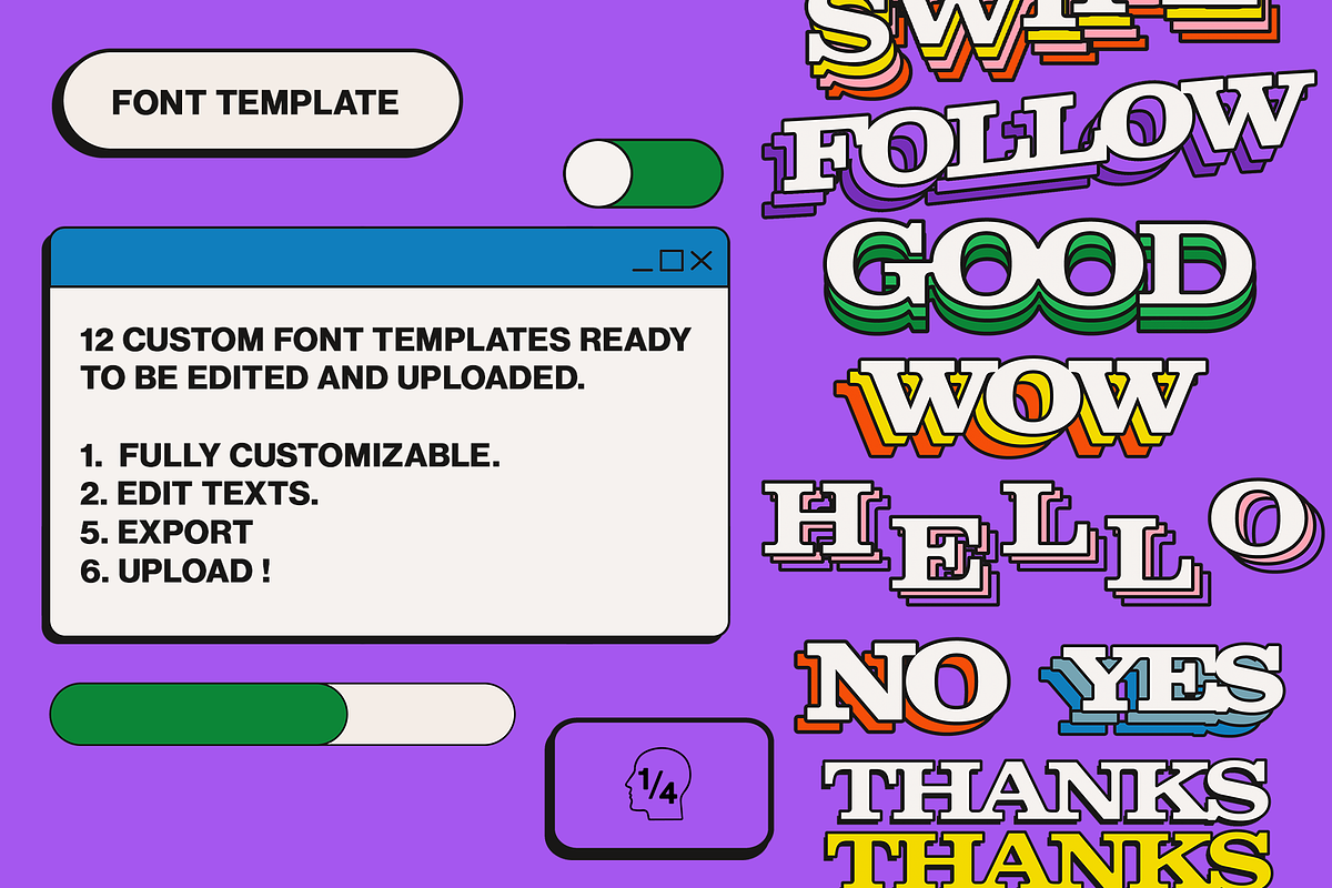 NEUBRUTALISM Elements + Templates, a Social Media Template by Headquarters (Photo 6 of 6)