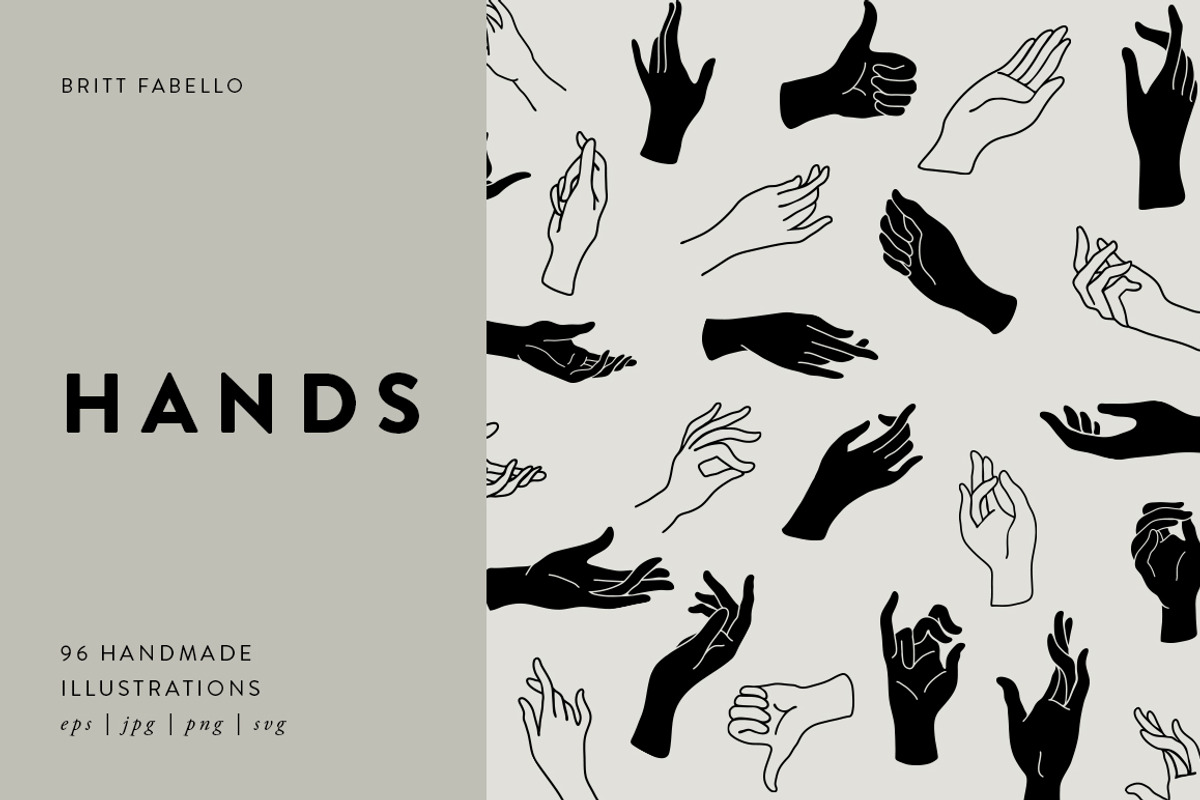 Vector Hand Illustrations, a Person Illustration by Britt Fabello (Photo 1 of 7)