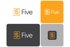 Number 5 Line Art Logo, a Branding & Logo Template by ika trisiana