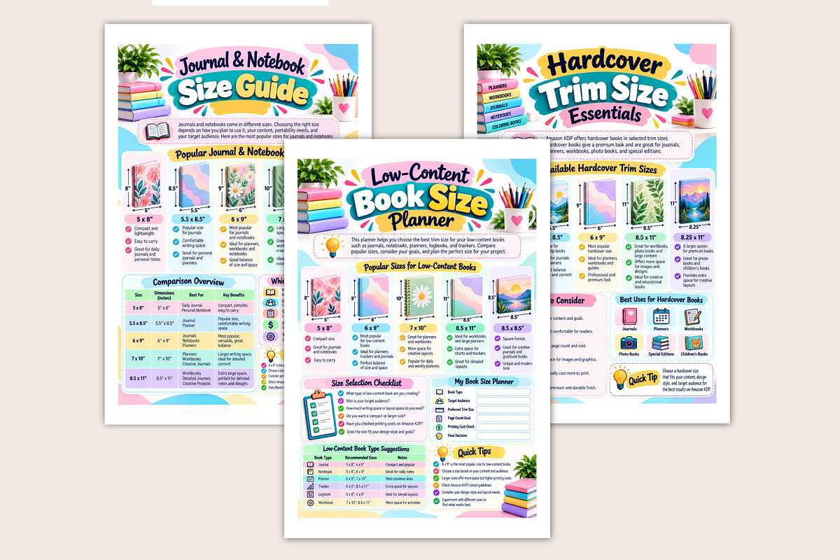 Amazon KDP Trim Size Mastery, a Stationery Template by Designmela01 (Photo 3 of 5)