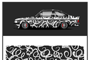 Sleek Black Marble Car Wrap, an Object Illustration by CarWrap design (Thumbnail 2 of 3)