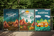 Cute Camping Vibe Watercolor, an Animal Illustration by CreativeValuation (Thumbnail 16 of 16)
