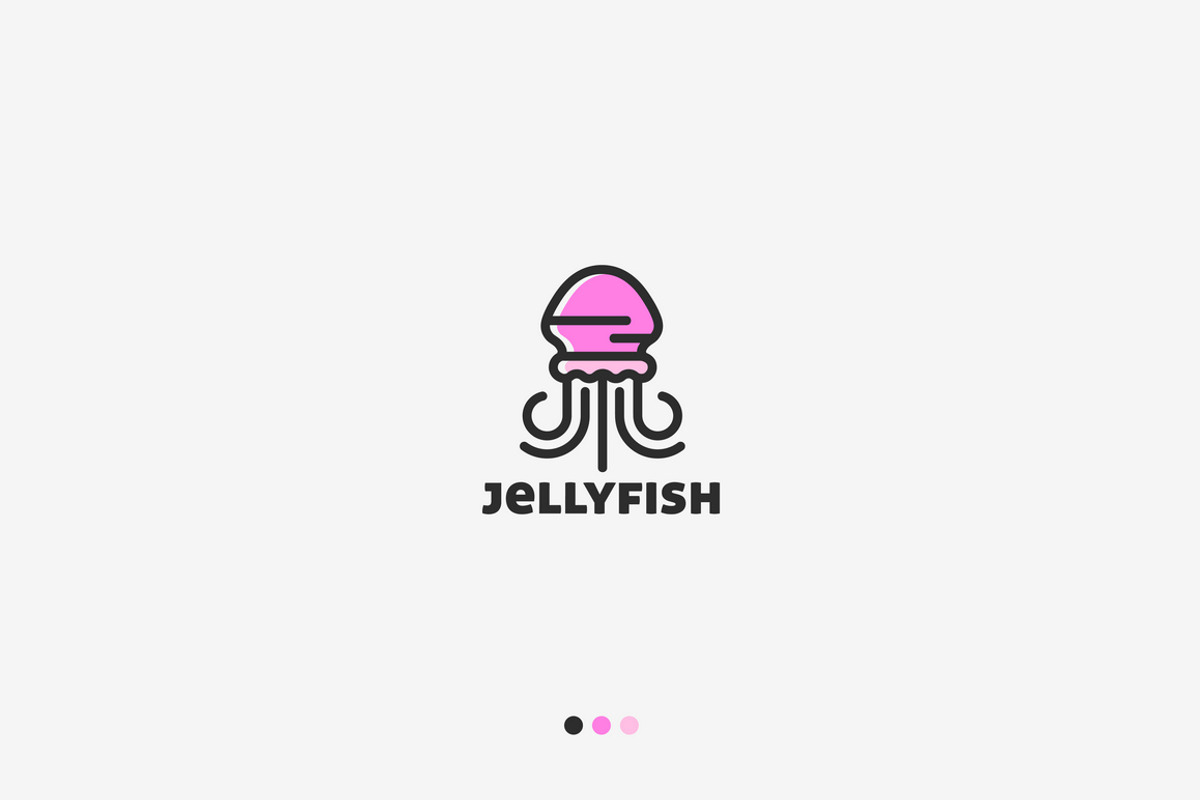 Jellyfish Logo Template, a Branding & Logo Template by Snitovets (Photo 1 of 3)