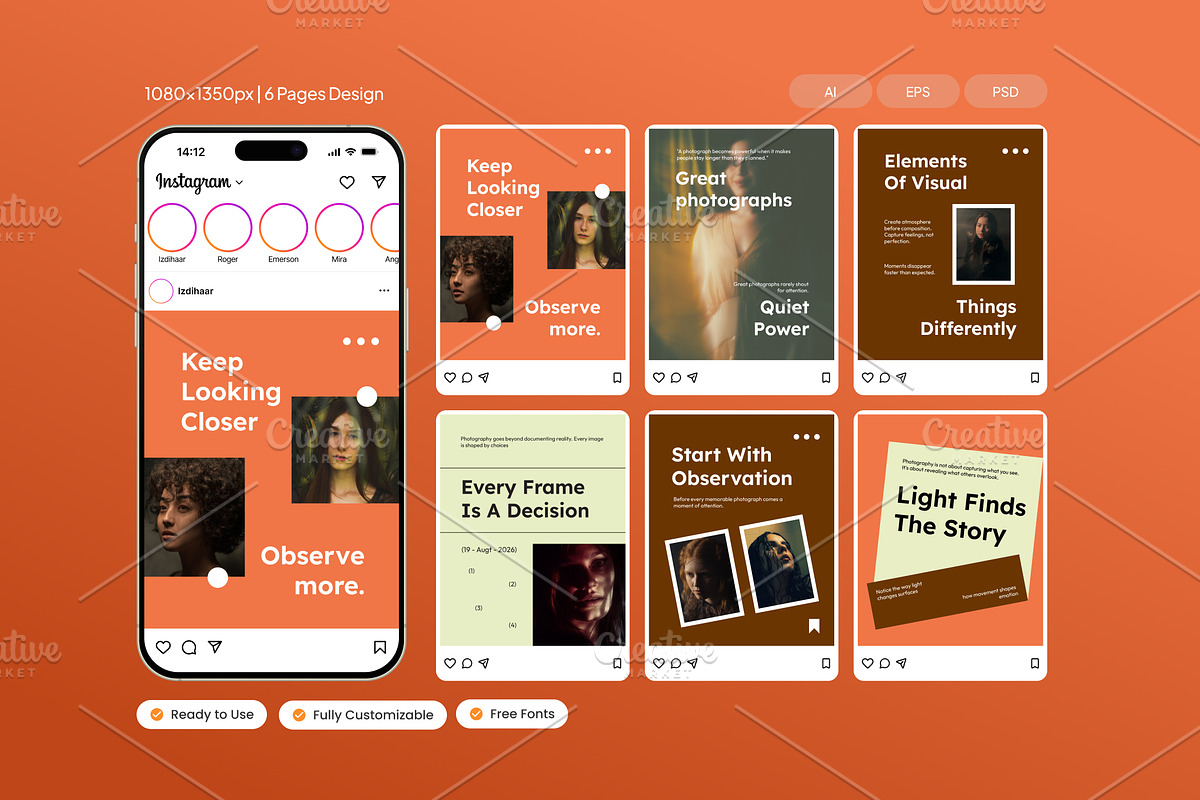 Light Finds Instagram Post, a Social Media Template by Izdihaar_Studio (Photo 1 of 4)