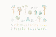 WOODLAND. Wall mural in color, an Animal Illustration by annartdreams (Thumbnail 5 of 7)