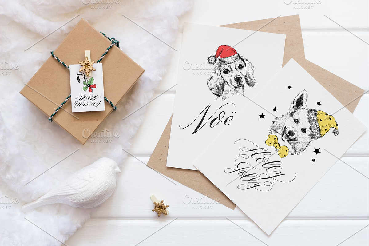 12 DOGS. Christmas Collection, an Illustration by OlgaAlekseenko (Photo 5 of 8)