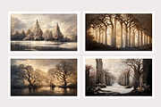 Wipe Co - Rococo Winter Landscapes, a Decorative Illustration by milatovar (Thumbnail 4 of 16)