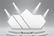 Blank white trade stands, a Work Illustration by majcot (Thumbnail 6 of 6)