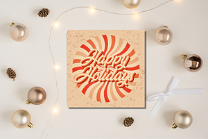 Retro Christmas Greeting Cards