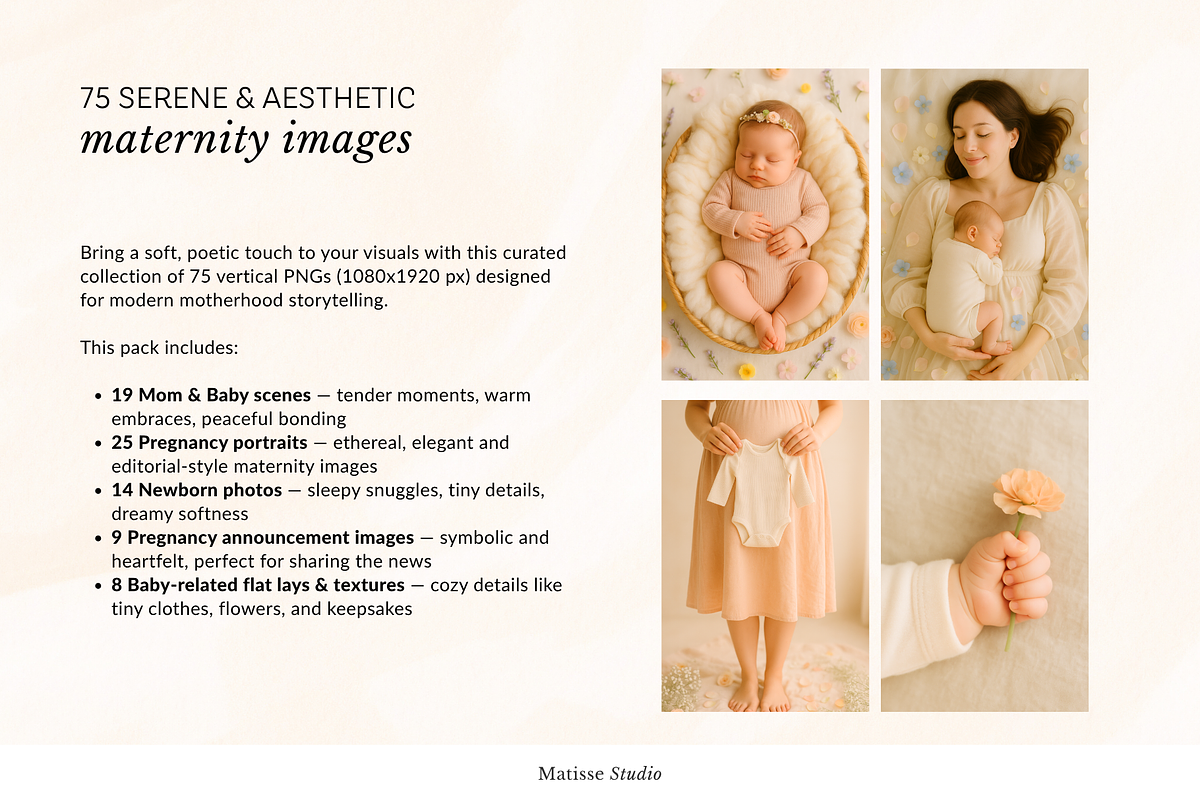 75 Maternity Images | Mom & Baby, a Person Photo by Matisse Studio (Photo 3 of 10)