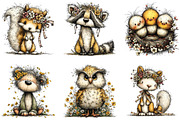 Spring Woodland Animals Clipart, an Illustration by CraftArtStudio (Thumbnail 6 of 6)