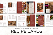Aesthetic Cookbook Recipe Cards, a Presentation Template by Digital By Nikoleta (Thumbnail 1 of 10)