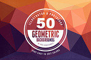 50 Geometric Backgrounds, a Pattern Graphic by MIIM (Thumbnail 1 of 5)